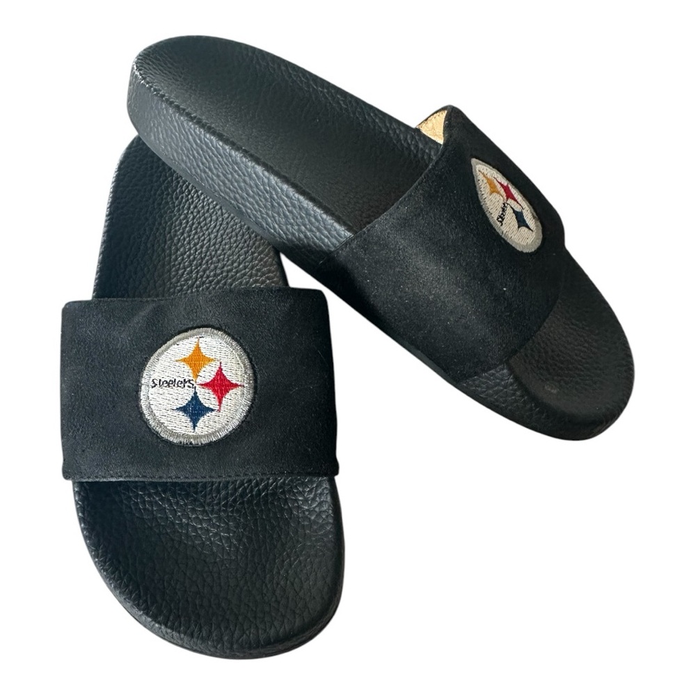 Women's Pittsburgh Steelers Cuce Slide-On Sandals